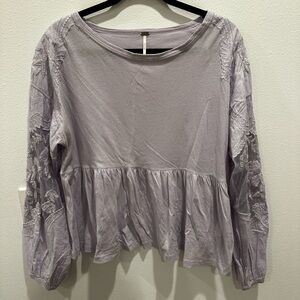 Free People Lilac Blouse